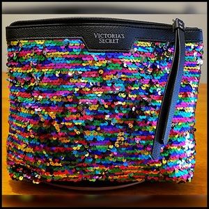 Victoria’s Secret sequined makeup bag